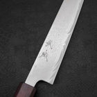 Sujihiki AUS-10 Wave Damascus Purple Urushi Handle 240mm (9.4”)-[Musashi]-[Japanese-Kitchen-Knives]