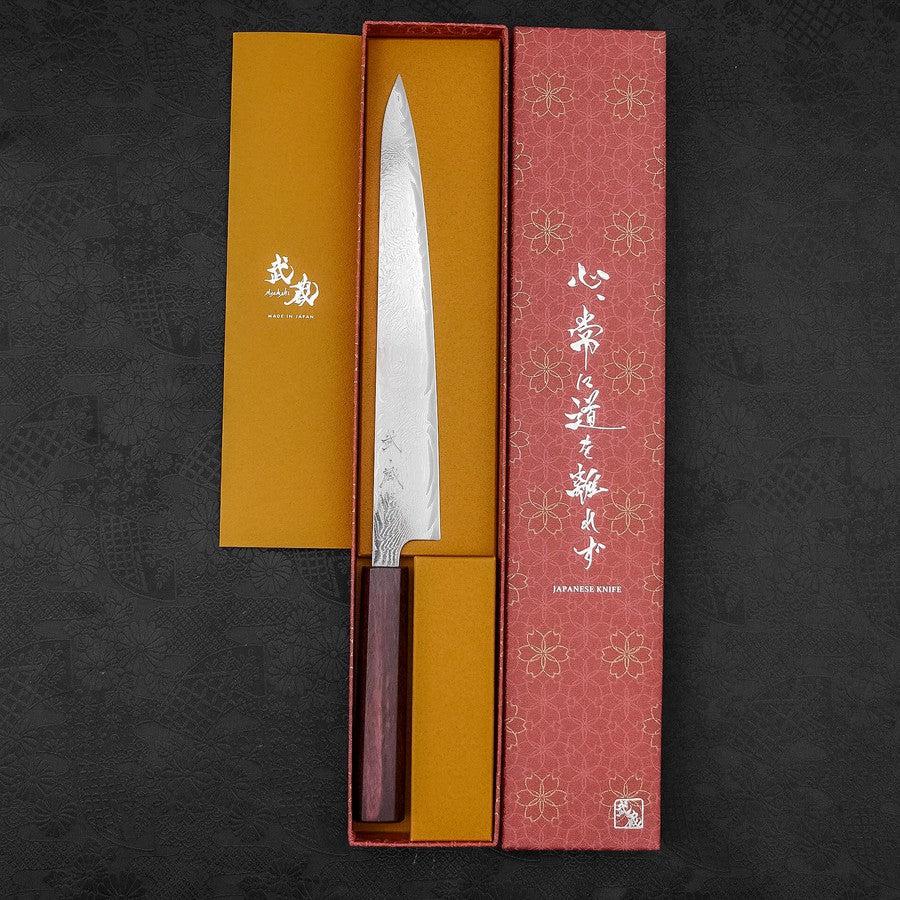 ダマスカス鋼 シェフナイフ オレンジ色のハンドル ダマスカス鋼 シェフナイフ オレンジ色のハンドル ダマスカス鋼