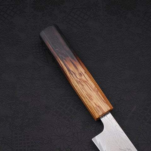 Sujihiki AUS-10 Wave Damascus Yaki Urushi Handle 240mm (9.4”)-[Musashi]-[Japanese-Kitchen-Knives]