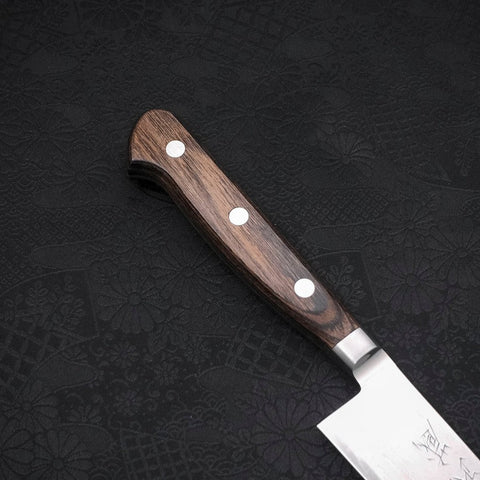 Sujihiki AUS-10 Wave Nickel Damascus Western Handle 240mm (9.4”)-[Musashi]-[Japanese-Kitchen-Knives]