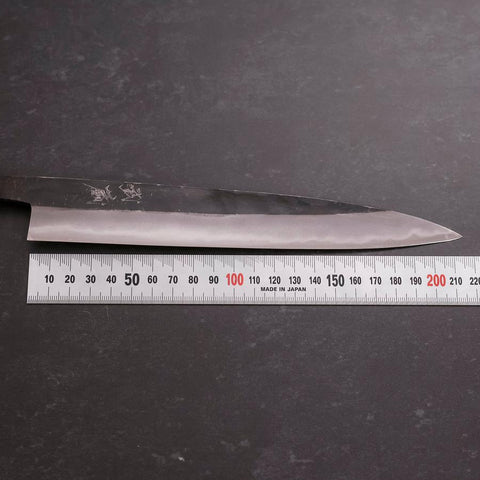 Sujihiki Blue Steel #2 Kurouchi Dark Blue Urushi Handle 210mm (8.3”)-[Musashi]-[Japanese-Kitchen-Knives]