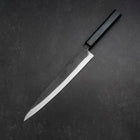Sujihiki Blue Steel #2 Kurouchi Dark Blue Urushi Handle 240mm (9.4”)-[Musashi]-[Japanese-Kitchen-Knives]