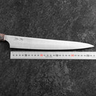 Sujihiki Blue Super Polished Maple Handle 270mm-[Musashi]-[Japanese-Kitchen-Knives]