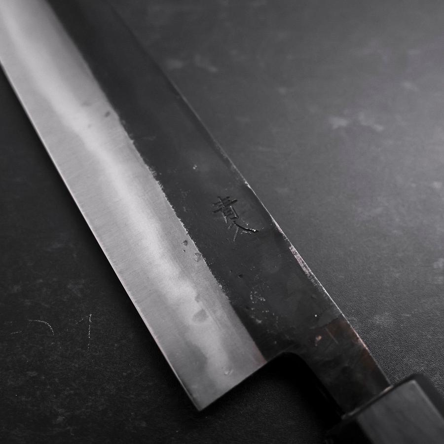 筋引 青紙2号 黒打 墨漆柄 240mm – MUSASHI