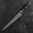 Sujihiki Molybdenum Polished Western Black Handle 210mm-[Musashi]-[Japanese-Kitchen-Knives]