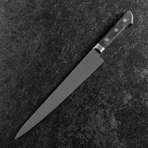 Sujihiki Molybdenum Polished Western Black Handle 250mm-[Musashi]-[Japanese-Kitchen-Knives]