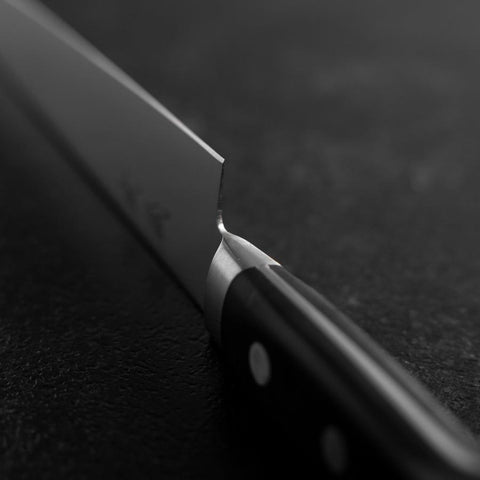 Sujihiki Molybdenum Polished Western Black Handle 250mm-[Musashi]-[Japanese-Kitchen-Knives]