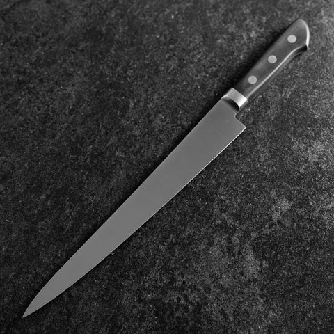 Sujihiki Molybdenum Polished Western Black Handle 270mm-[Musashi]-[Japanese-Kitchen-Knives]