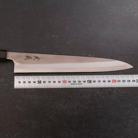 Sujihiki SKD11 Nashiji Ebony Handle 240mm (9.4”)-[Musashi]-[Japanese-Kitchen-Knives]