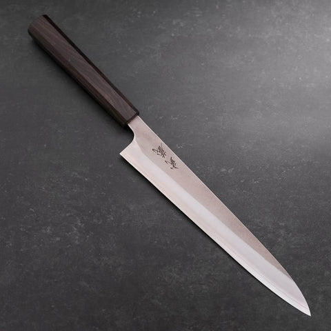 Sujihiki SKD11 Nashiji Ebony Handle 240mm (9.4”)-[Musashi]-[Japanese-Kitchen-Knives]