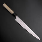 Sujihiki SLD Damascus Buffalo Magnolia Handle 240mm (9.4”)-[Musashi]-[Japanese-Kitchen-Knives]