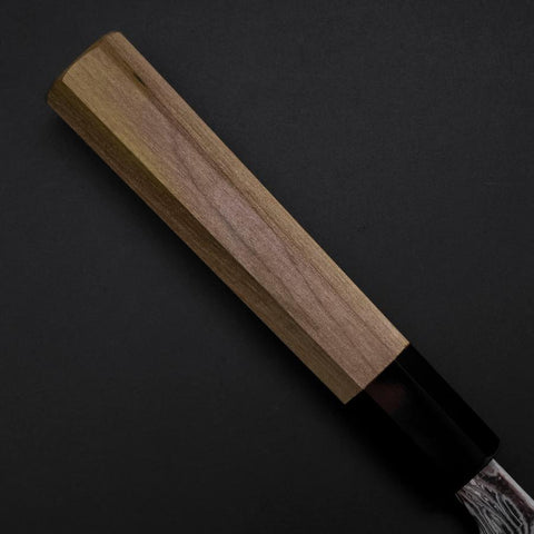 Sujihiki SLD Damascus Buffalo Magnolia Handle 240mm-[Musashi]-[Japanese-Kitchen-Knives]