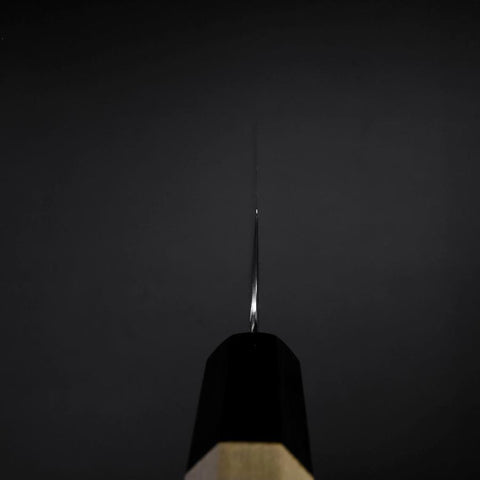 Sujihiki SLD Damascus Buffalo Magnolia Handle 240mm-[Musashi]-[Japanese-Kitchen-Knives]