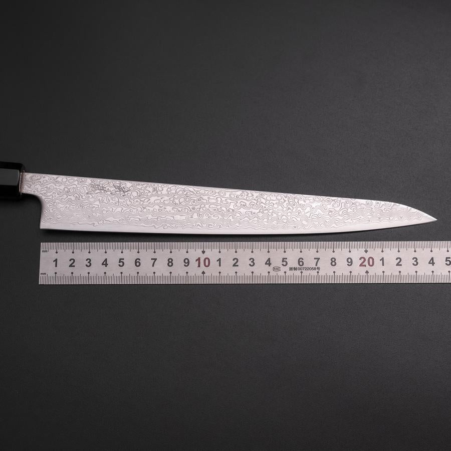 Sujihiki SLD Damascus Buffalo Magnolia Handle 240mm – MUSASHI