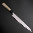 Sujihiki SLD Damascus Buffalo Magnolia Handle 240mm-[Musashi]-[Japanese-Kitchen-Knives]