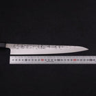 Sujihiki SLD Nashiji Washi Buffalo Ebony Handle 240mm (9.4”)-[Musashi]-[Japanese-Kitchen-Knives]