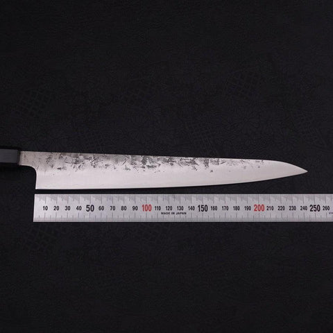 Sujihiki SLD Nashiji Washi Buffalo Ebony Handle 240mm (9.4”)-[Musashi]-[Japanese-Kitchen-Knives]