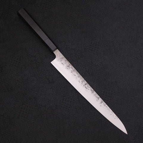 Sujihiki SLD Nashiji Washi Buffalo Ebony Handle 240mm (9.4”)-[Musashi]-[Japanese-Kitchen-Knives]