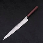 Sujihiki SLD Nashiji Washi Purple Urushi Handle 240mm (9.4”)-[Musashi]-[Japanese-Kitchen-Knives]