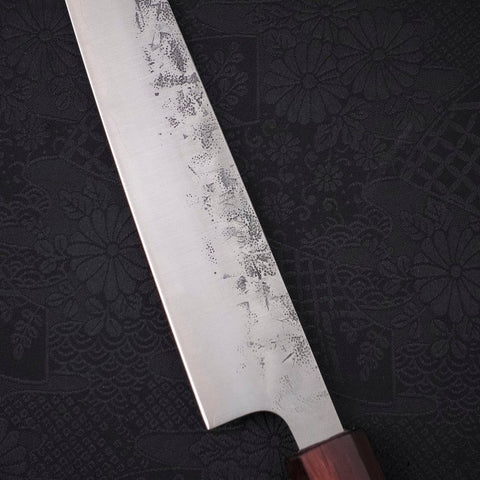 Sujihiki SLD Nashiji Washi Purple Urushi Handle 240mm (9.4”)-[Musashi]-[Japanese-Kitchen-Knives]