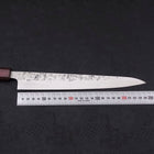 Sujihiki SLD Nashiji Washi Purple Urushi Handle 240mm (9.4”)-[Musashi]-[Japanese-Kitchen-Knives]