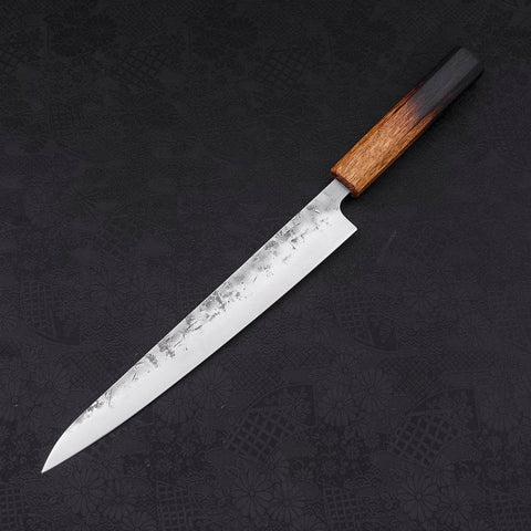Sujihiki SLD Nashiji Washi Yaki Urushi Handle 240mm (9.4”)-[Musashi]-[Japanese-Kitchen-Knives]