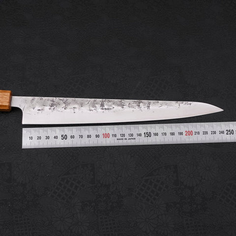 Sujihiki SLD Nashiji Washi Yaki Urushi Handle 240mm (9.4”)-[Musashi]-[Japanese-Kitchen-Knives]