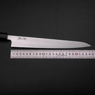 Sujihiki SLD Wave Damascus Buffalo Magnolia Handle 240mm (9.4”)-[Musashi]-[Japanese-Kitchen-Knives]