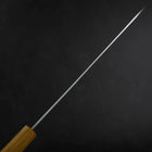 Sujihiki SLD Wave Damascus Oak Handle 240mm (9.4”)-[Musashi]-[Japanese-Kitchen-Knives]