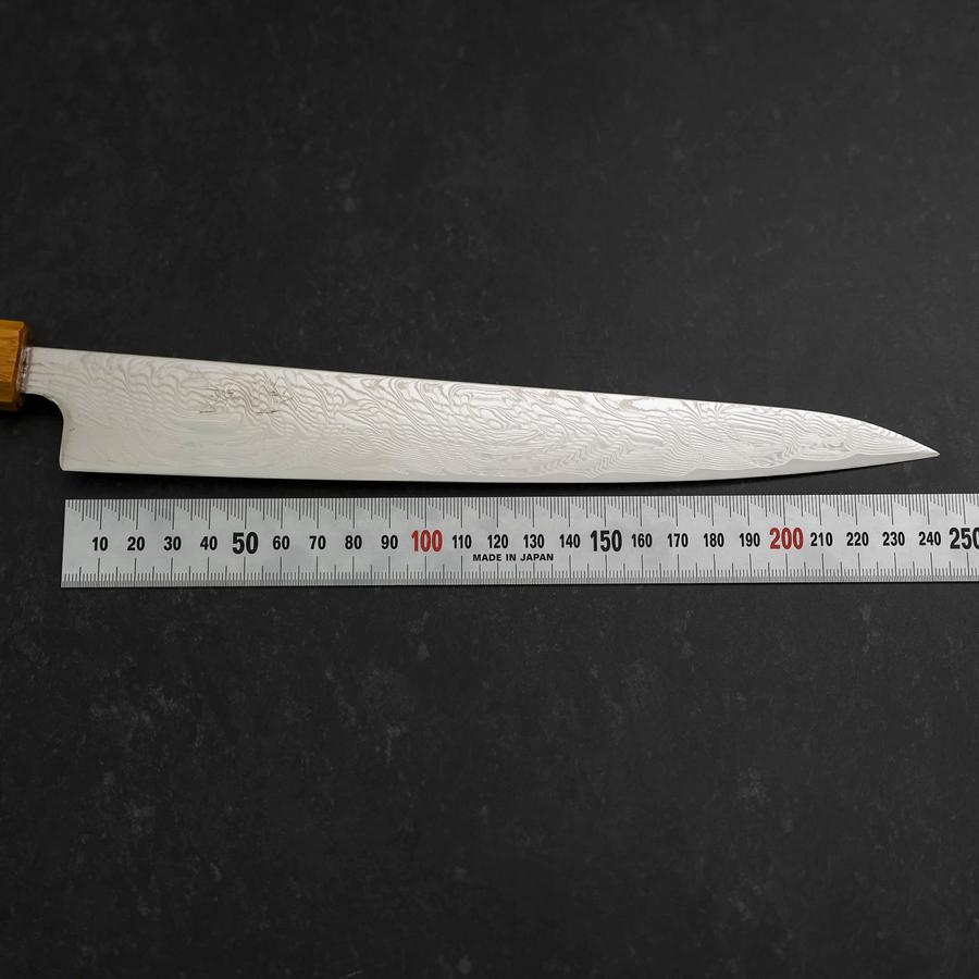 Sujihiki SLD Wave Damascus Oak Handle 240mm – MUSASHI