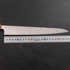 Sujihiki SLD Wave Damascus Yaki Urushi Handle 240mm (9.4”)-[Musashi]-[Japanese-Kitchen-Knives]