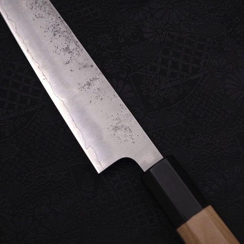 Sujihiki Silver Steel #3 Nashiji Buffalo Magnolia Handle Handle 240mm (9.4”)-[Musashi]-[Japanese-Kitchen-Knives]