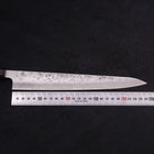 Sujihiki Silver Steel #3 Nashiji Buffalo Magnolia Handle Handle 240mm (9.4”)-[Musashi]-[Japanese-Kitchen-Knives]