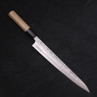 Sujihiki Silver Steel #3 Nashiji Buffalo Magnolia Handle Handle 240mm (9.4”)-[Musashi]-[Japanese-Kitchen-Knives]