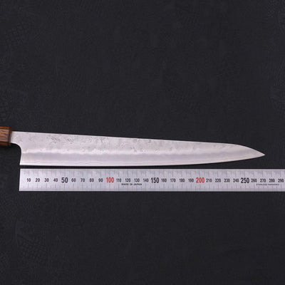 Sujihiki Silver Steel #3 Nashiji Sumi Urushi Handle 270mm-Silver steel #3-Nashiji-Japanese Handle-[Musashi]-[Japanese-Kitchen-Knives]