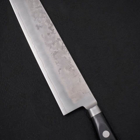 Sujihiki Silver Steel #3 Nashiji Western Handle 270mm (10.6”)-[Musashi]-[Japanese-Kitchen-Knives]