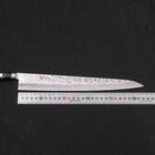 Sujihiki Silver Steel #3 Nashiji Western Handle 270mm (10.6”)-[Musashi]-[Japanese-Kitchen-Knives]