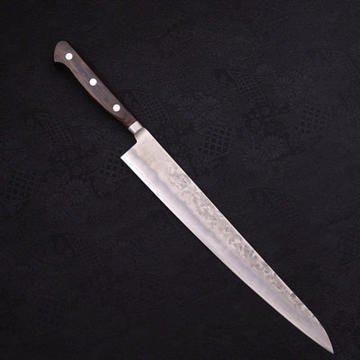Sujihiki Silver Steel #3 Nashiji Western Handle 270mm-Silver steel #3-Nashiji-Japanese Handle-[Musashi]-[Japanese-Kitchen-Knives]