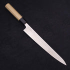 Sujihiki Silver Steel #3 Polished Buffalo Magnolia Handle Handle 240mm (9.4”)-[Musashi]-[Japanese-Kitchen-Knives]