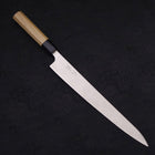 Sujihiki Silver Steel #3 Polished Buffalo Magnolia Handle Handle 270mm (10.6”)-[Musashi]-[Japanese-Kitchen-Knives]