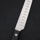 Sujihiki Silver Steel #3 Polished Western Black Handle 210mm (8.3”)-[Musashi]-[Japanese-Kitchen-Knives]
