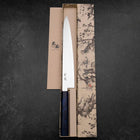 Sujihiki VG-10 Damascus Blue Birch Handle 270mm (10.6”)-[Musashi]-[Japanese-Kitchen-Knives]