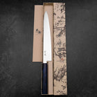 Sujihiki VG-10 Damascus Blue Birch Handle 270mm-[Musashi]-[Japanese-Kitchen-Knives]