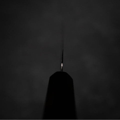 Sujihiki VG-10 Damascus Ebony Handle 180mm-[Musashi]-[Japanese-Kitchen-Knives]