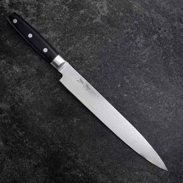 牛刀 VG-10 ダマスカス 洋風黒柄 200mm – MUSASHI