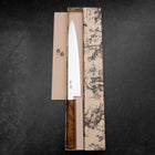 Sujihiki VG-10 Damascus Yellow-Brown Birch Handle 270mm-[Musashi]-[Japanese-Kitchen-Knives]