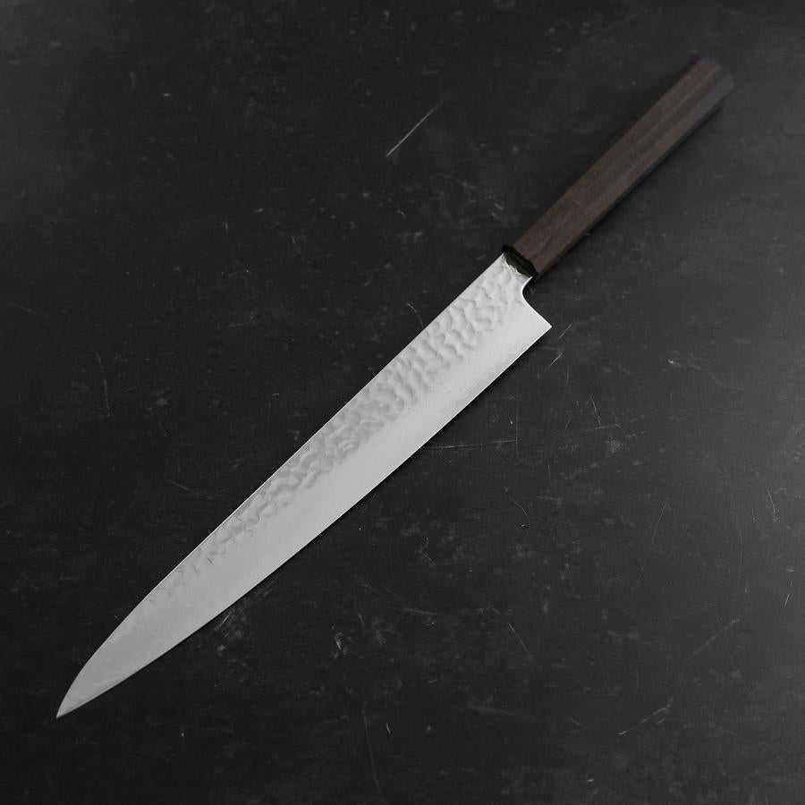 Sujihiki VG-10 Tsuchime Damascus Ashwood Handle 270mm (10.6