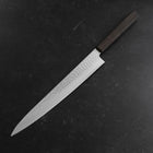 Sujihiki VG-10 Tsuchime Damascus Ashwood Handle 270mm (10.6”)-[Musashi]-[Japanese-Kitchen-Knives]