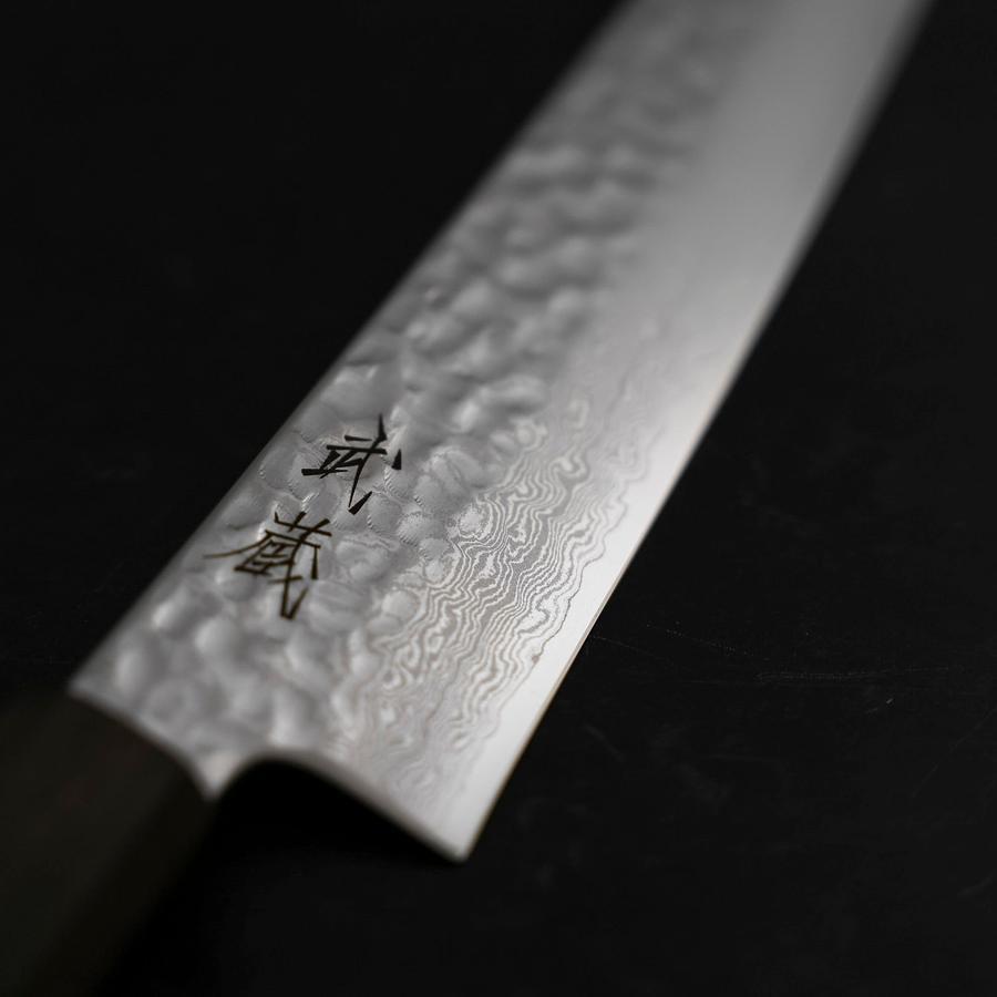 じじじ様 10番 Sujihiki VG-10 Tsuchime Damascus Ashwood Handle 270mm (10.6