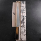Sujihiki VG-10 Tsuchime Damascus Yaki Urushi Handle 240mm (9.4”)-[Musashi]-[Japanese-Kitchen-Knives]